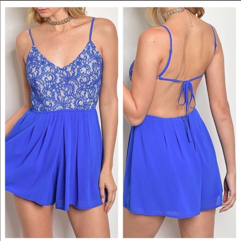 Summer Backless Romper